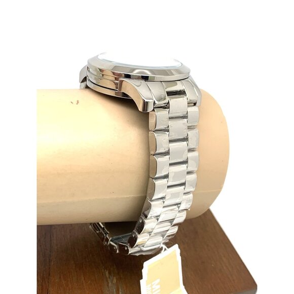 Michael Kors Women's Watch MK6531 Runway Quartz Silver Stainless Steel 40mm - Picture 12 of 14